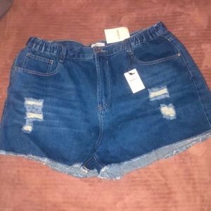 Jean Plus Size Shorts